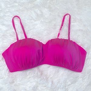 Attention Hot Pink Bikini Swim Top Size Large